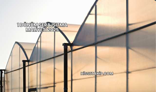 1 Dönüm Sera Isıtma Maliyeti 2025