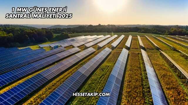 1 MW Güneş Enerji Santrali Maliyeti 2025