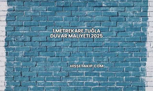 1 Metrekare Tuğla Duvar Maliyeti 2025