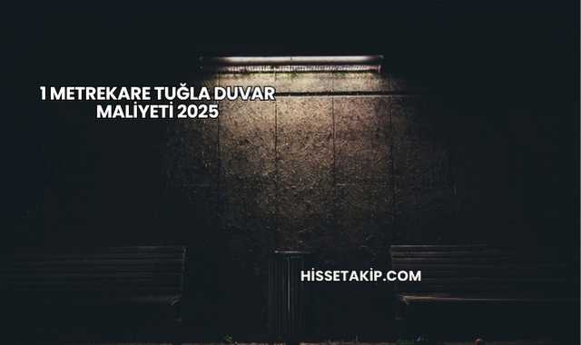 1 Metrekare Tuğla Duvar Maliyeti 2025