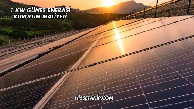 1 kW Güneş Enerjisi Kurulum Maliyeti