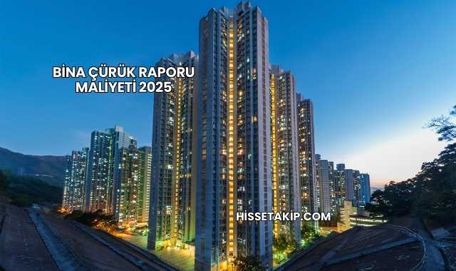 Bina Çürük Raporu Maliyeti 2025