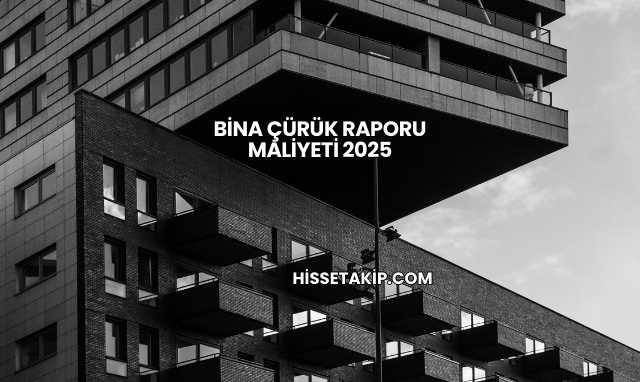 Bina Çürük Raporu Maliyeti 2025
