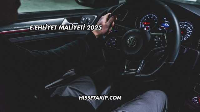 E Ehliyet Maliyeti 2025