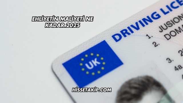 Ehliyetin Maliyeti Ne Kadar 2025