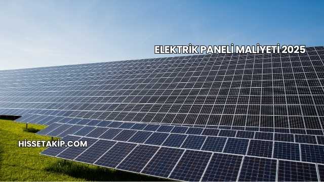 Elektrik Paneli Maliyeti 2025