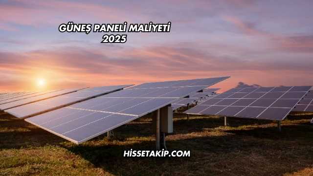 Güneş Paneli Maliyeti 2025