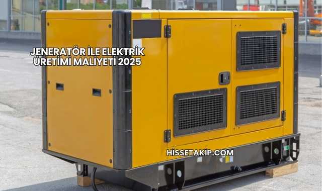 Jeneratör ile Elektrik Üretimi Maliyeti 2025