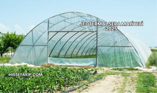 Jeotermal Sera Maliyeti 2025