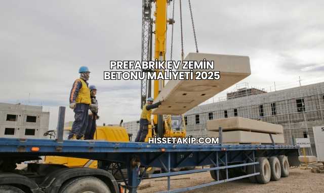 Prefabrik Ev Zemin Betonu Maliyeti 2025