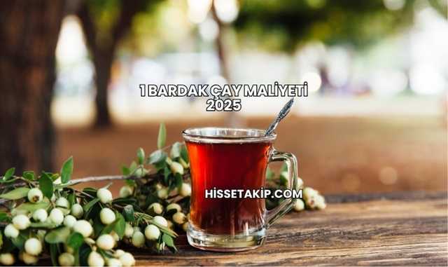 1 Bardak Çay Maliyeti 2025