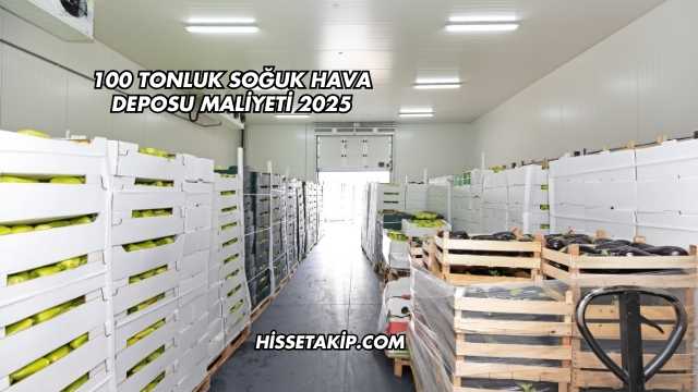 100 Tonluk Soğuk Hava Deposu Maliyeti 2025