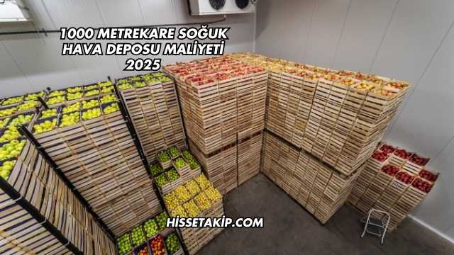1000 Metrekare Soğuk Hava Deposu Maliyeti 2025