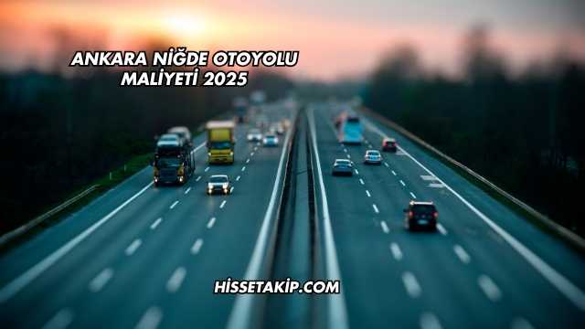 Ankara Niğde Otoyolu Maliyeti 2025