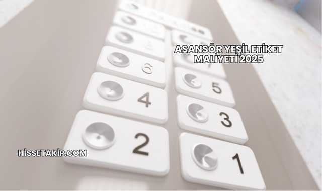 Asansör Yeşil Etiket Maliyeti 2025