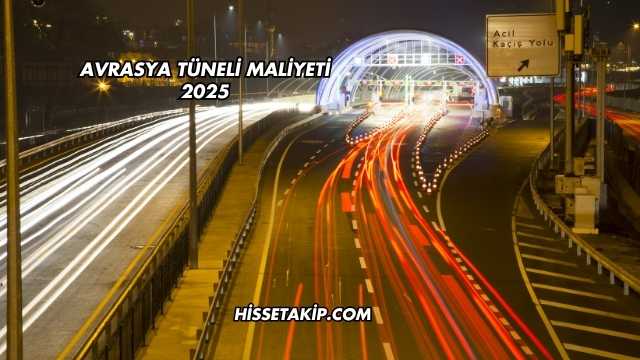 Avrasya Tüneli Maliyeti 2025