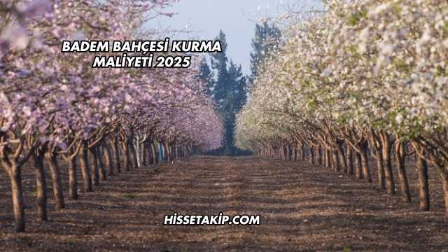 Badem Bahçesi Kurma Maliyeti 2025