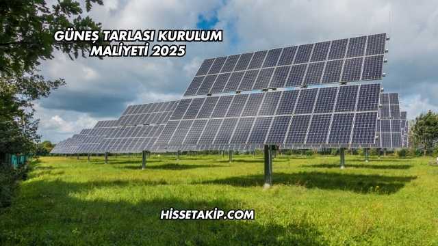 Güneş Tarlası Kurulum Maliyeti 2025