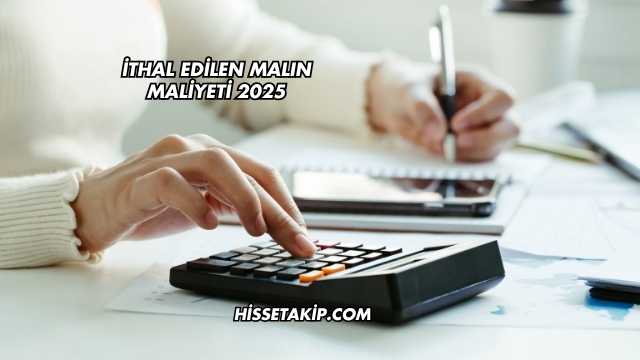 İthal Edilen Malın Maliyeti 2025