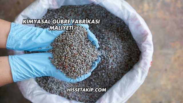Kimyasal Gübre Fabrikası Maliyeti