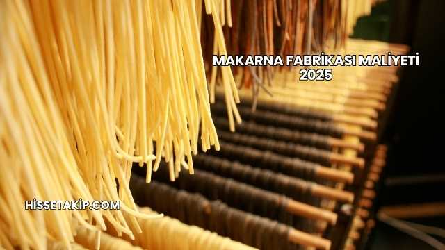 Makarna Fabrikası Maliyeti 2025
