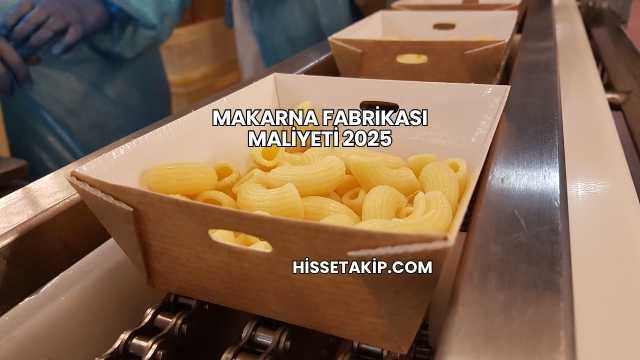 Makarna Fabrikası Maliyeti 2025