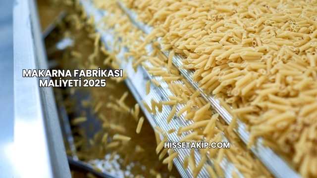 Makarna Fabrikası Maliyeti 2025