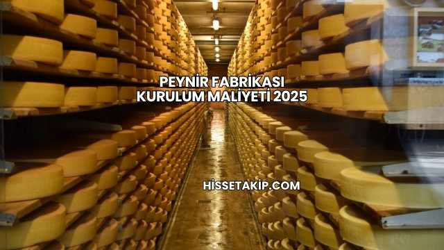 Peynir Fabrikası Kurulum Maliyeti 2025