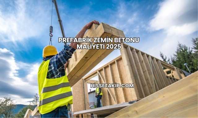 Prefabrik Zemin Betonu Maliyeti 2025