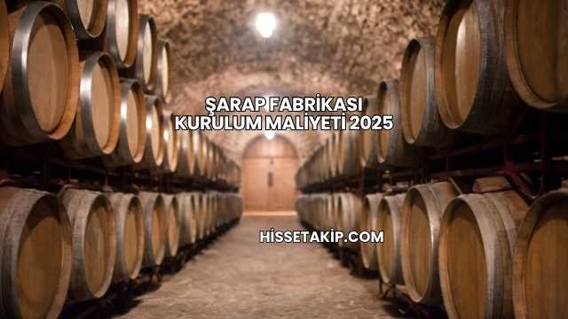 Şarap Fabrikası Kurulum Maliyeti 2025