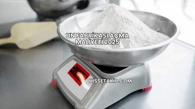 Un Fabrikası Açma Maliyeti 2025