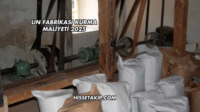 Un Fabrikası Kurma Maliyeti 2025