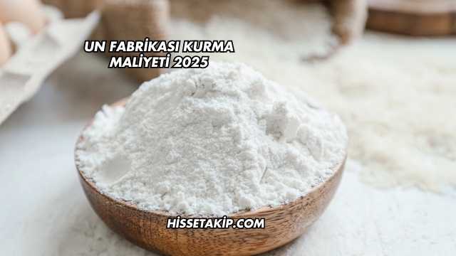 Un Fabrikası Kurma Maliyeti 2025