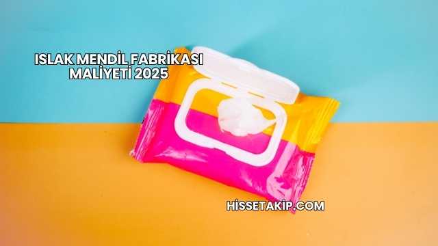 Islak Mendil Fabrikası Maliyeti 2025