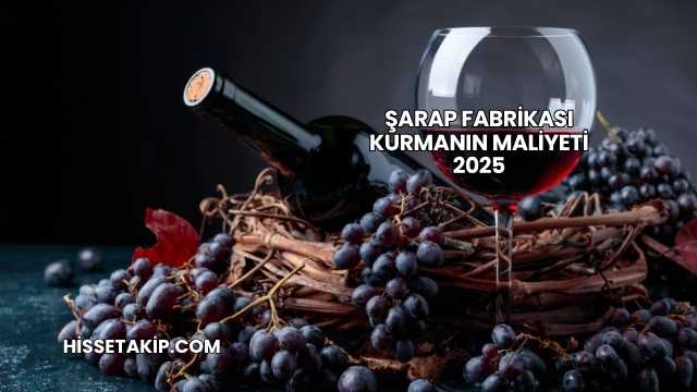 Şarap Fabrikası Kurmanın Maliyeti 2025