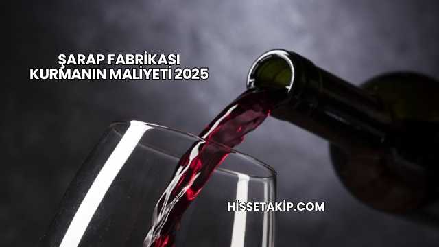 Şarap Fabrikası Kurmanın Maliyeti 2025